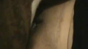 Skinny babe spreads her snug vagina for doggystyle