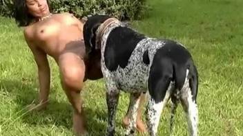 Wonderful bestiality anal with a horny doggo